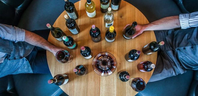 Guided tour of the winery + international wine tasting.