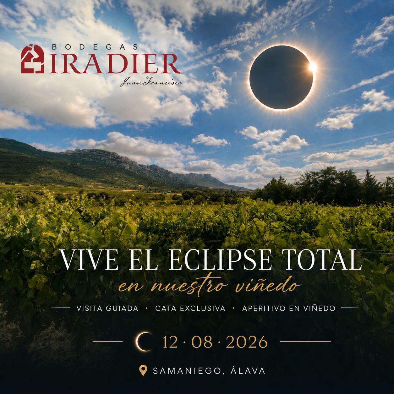 Eclipse total en Bodegas J.F. Iradier